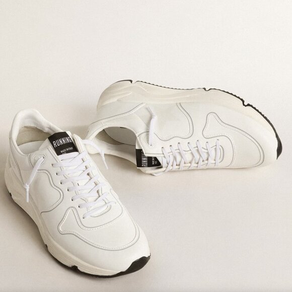 Golden Goose Women’s bio-based Running Sole with white star and heel tab - Picture 1 of 7